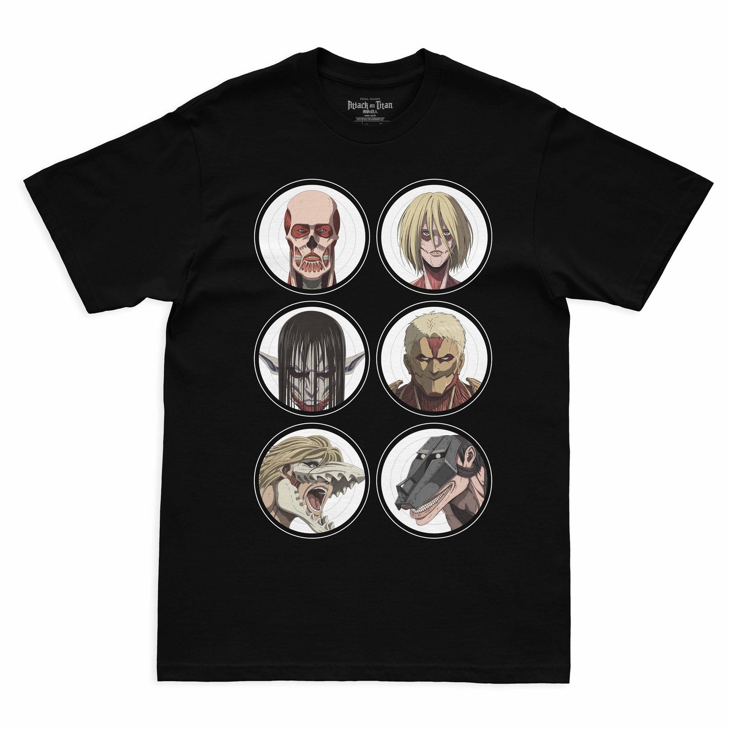 Camiseta Preta Attack on Titan Final Season Titãs Unidos