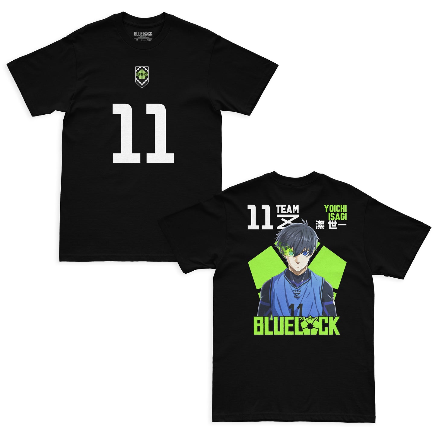 Camiseta Preta BLUE LOCK Isagi "Time Z"