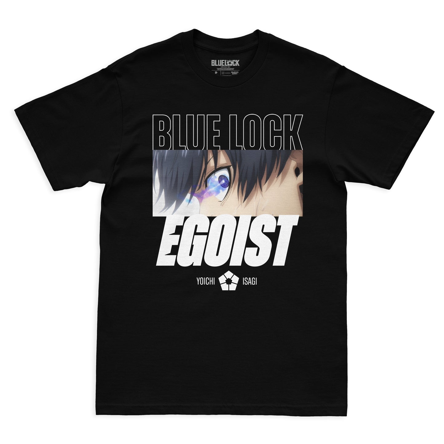 Camiseta Preta BLUE LOCK Isagi "Egoísta"