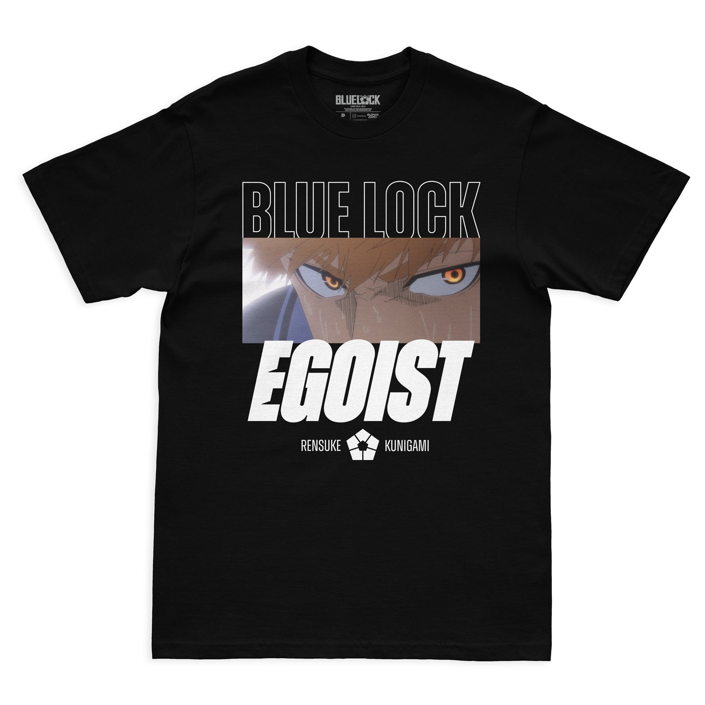 Camiseta Preta BLUE LOCK Kunigami "Egoísta"