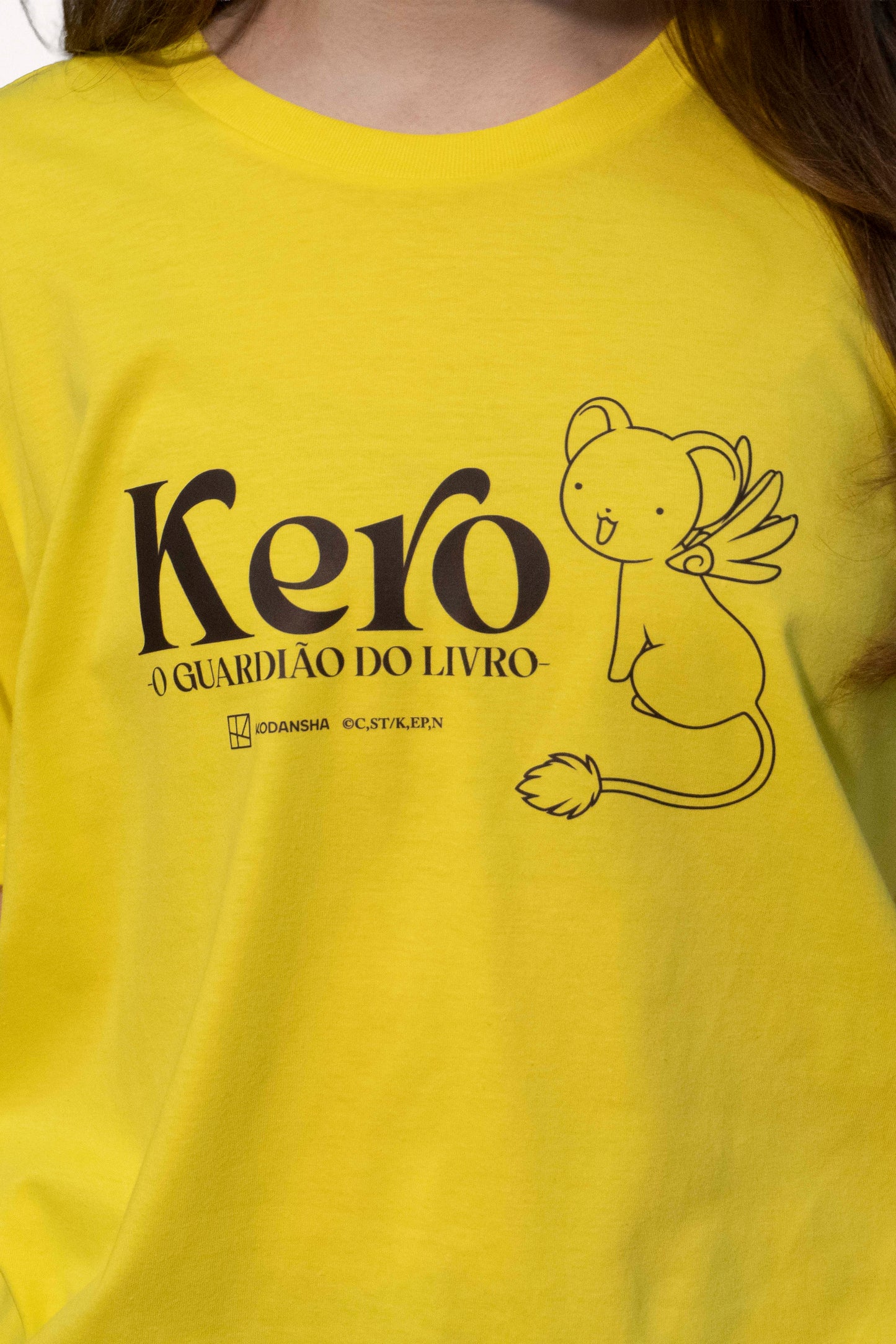 Camiseta Amarela Cardcaptor Sakura Kero, O Guardião do Livro