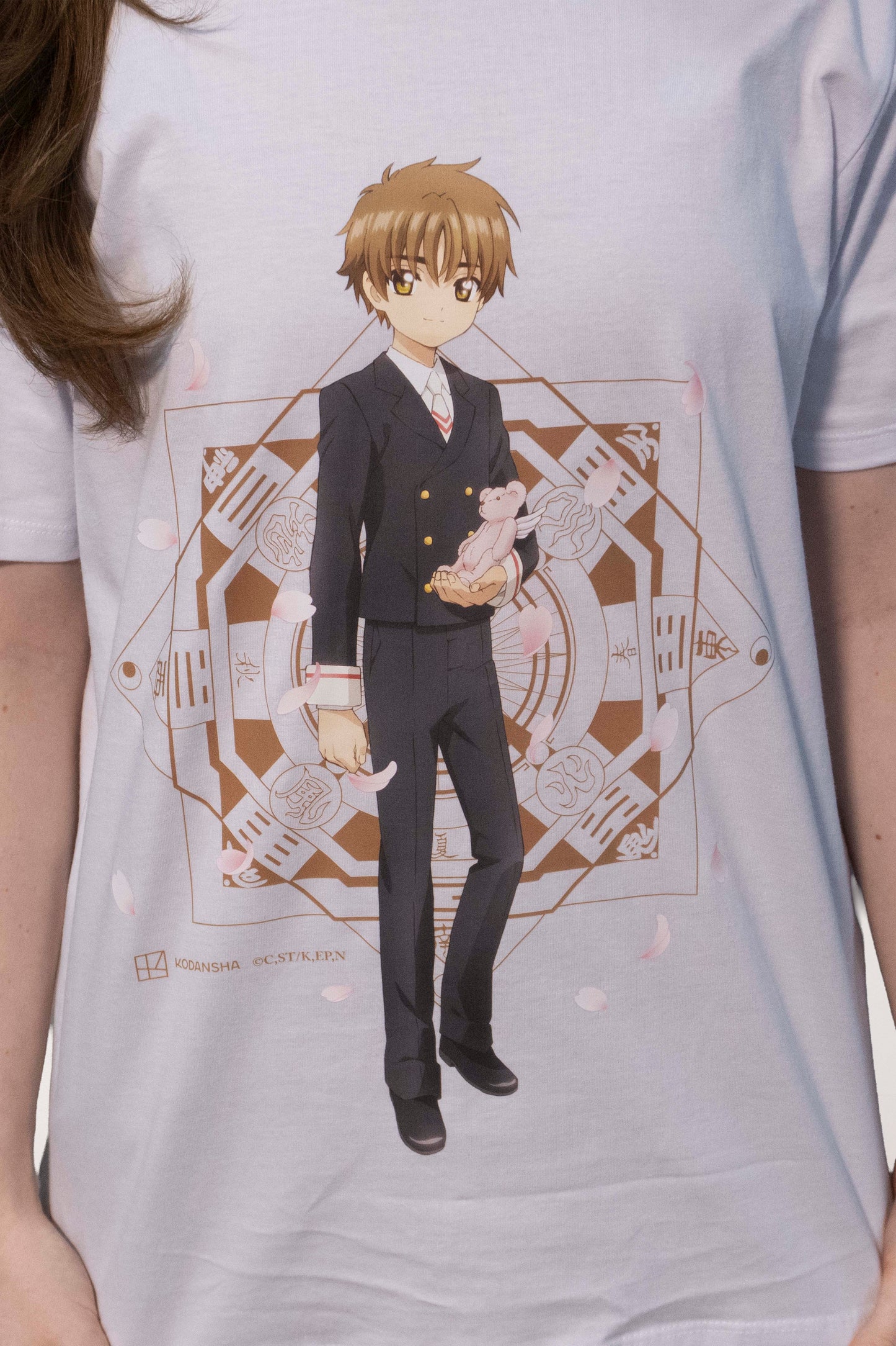 Camiseta Branca Cardcaptor Sakura Uniforme Shoran "Escola Tomoeda"