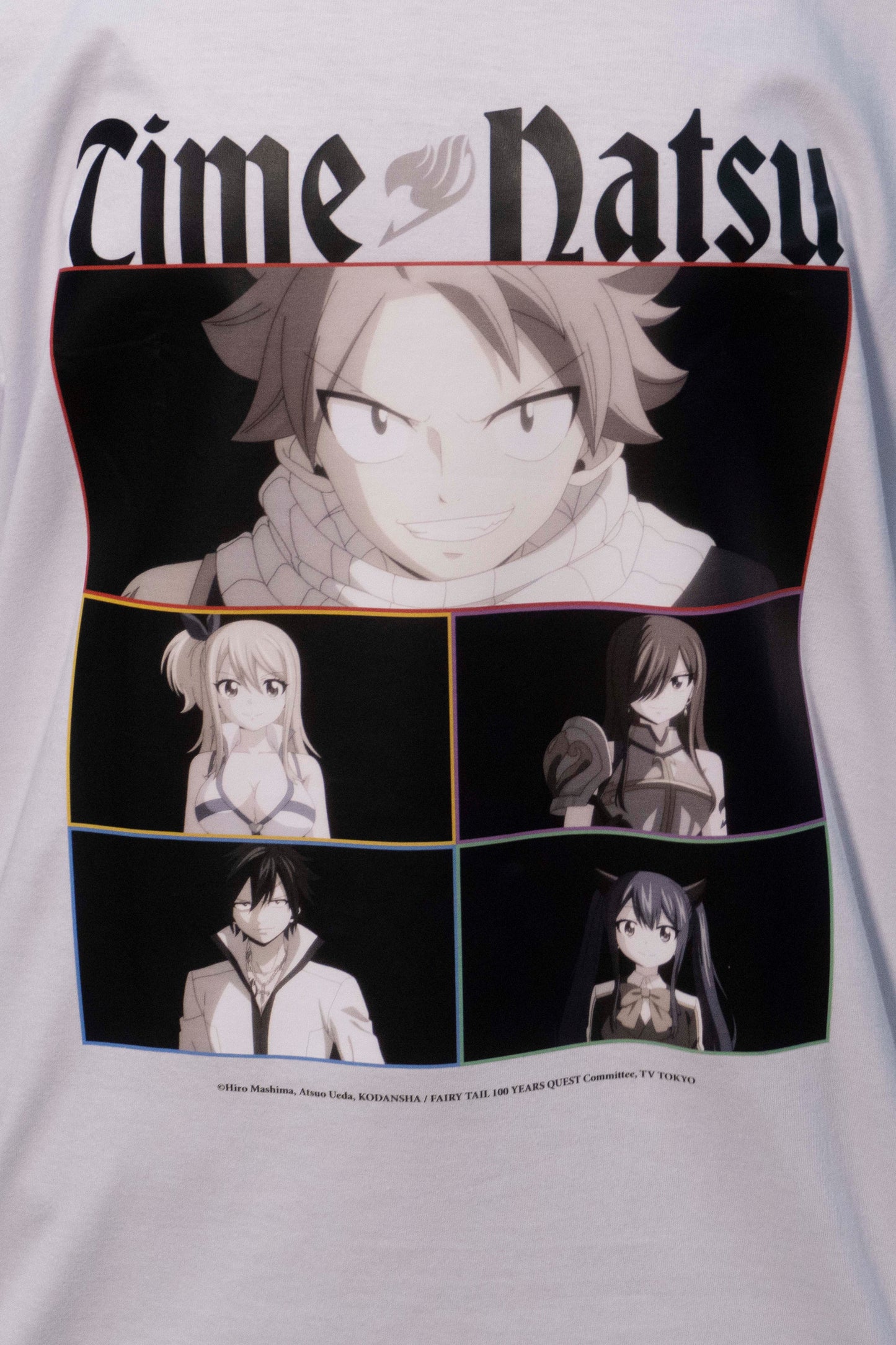 Camiseta Branca FAIRY TAIL 100 YEARS QUEST Time Natsu
