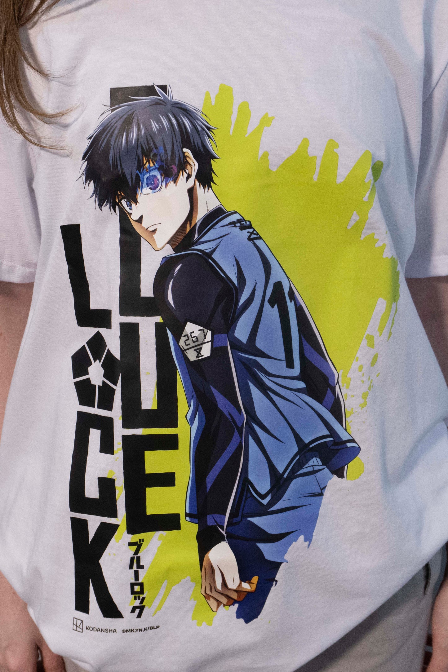 Camiseta Branca BLUE LOCK "Episódio Isagi"
