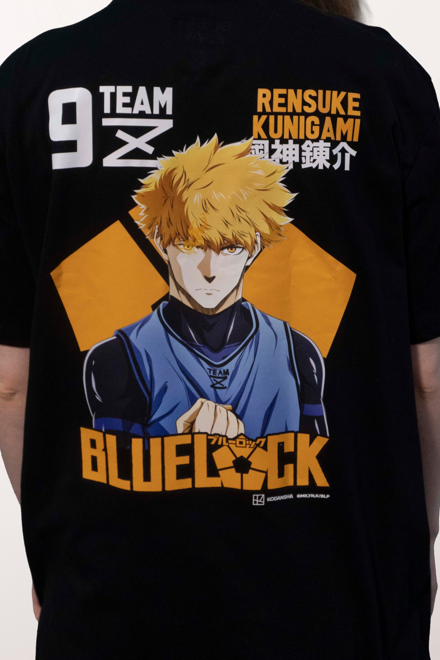 Camiseta Preta BLUE LOCK Kunigami "Time Z"