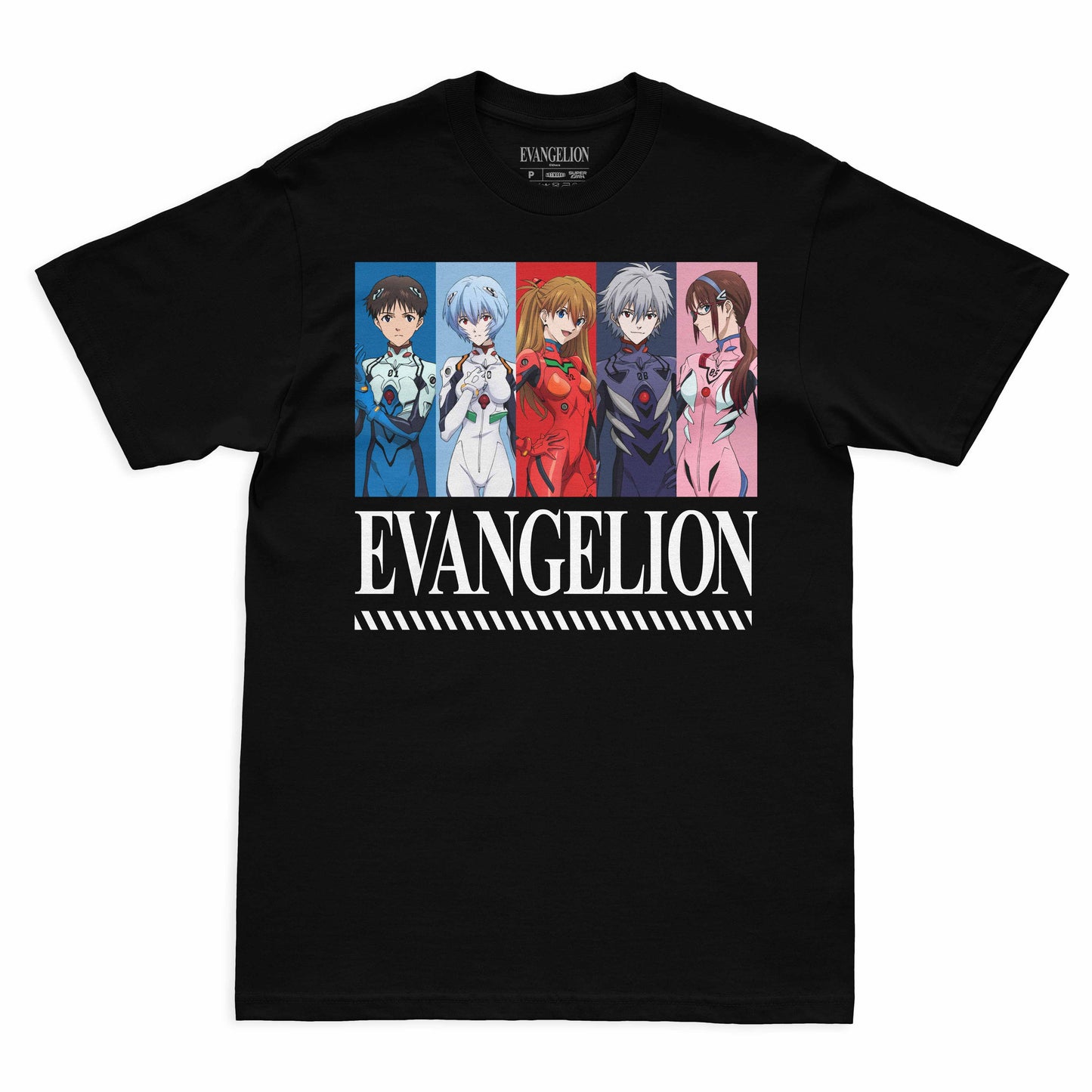 Camiseta Preta Evangelion 2.22 Pilotos