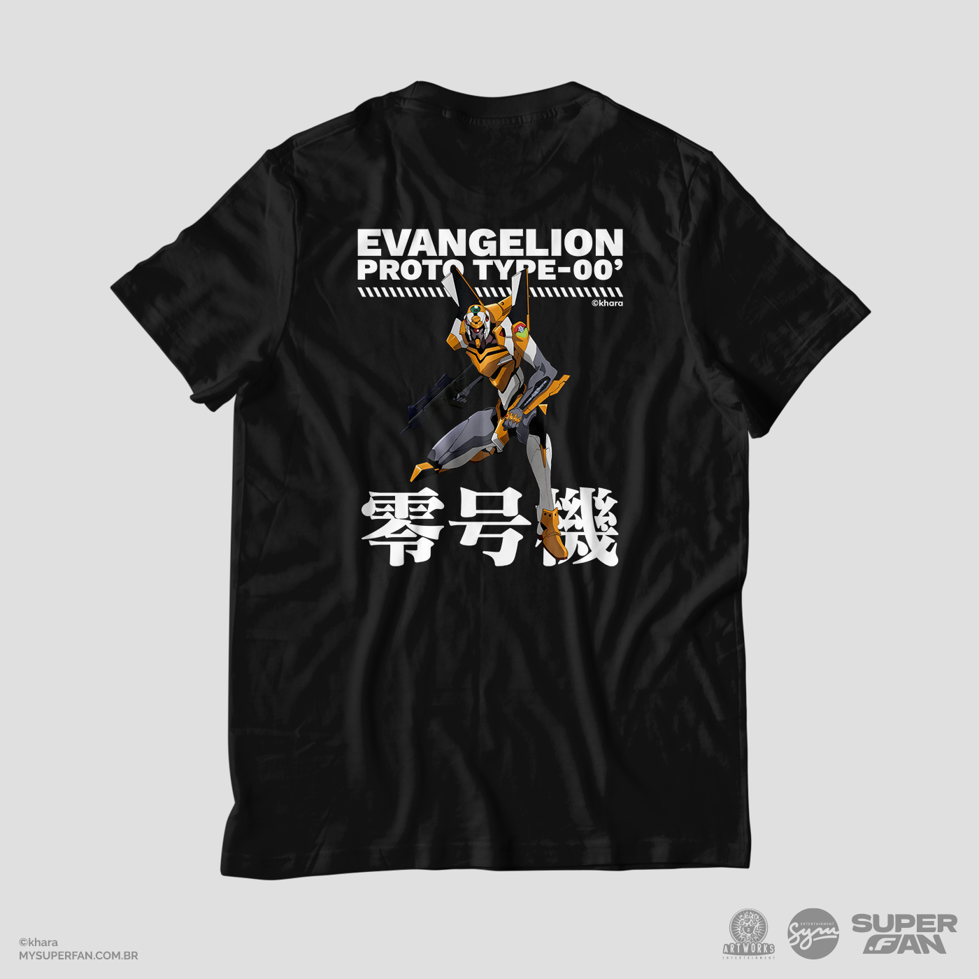 Camiseta Preta Evangelion 2.22 EVA-00