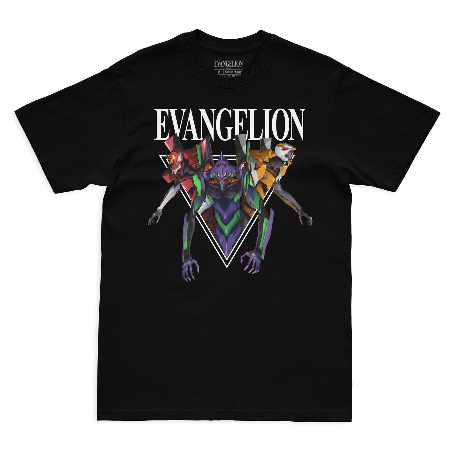 Camiseta Preta Evangelion 2.22 Trio de Combate