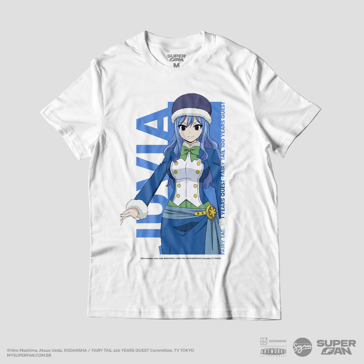 Camiseta Branca FAIRY TAIL 100 YEARS QUEST Juvia Lockser