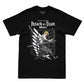 Camiseta Preta Attack on Titan Final Season Armin Arlet Divisão de Reconhecimento