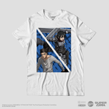 Camiseta Branca Attack on Titan Final Season Eren & Mikasa
