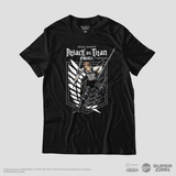 Camiseta Preta Attack on Titan Final Season Jean Kirstein Divisão de Reconhecimento