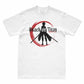 Camiseta Branca Attack on Titan Eren Shinzou wo Sasageyo
