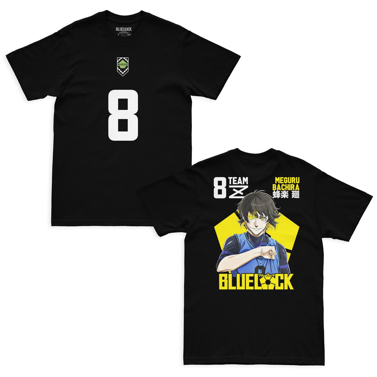 Camiseta Preta BLUE LOCK Bachira "Time Z"