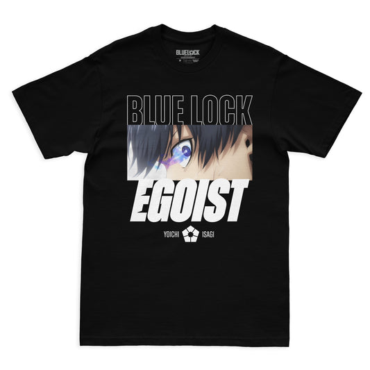 Camiseta Preta BLUE LOCK Isagi "Egoísta"