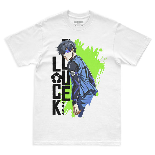 Camiseta Branca BLUE LOCK "Episódio Isagi"