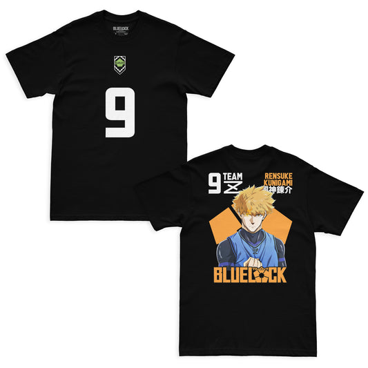 Camiseta Preta BLUE LOCK Kunigami "Time Z"