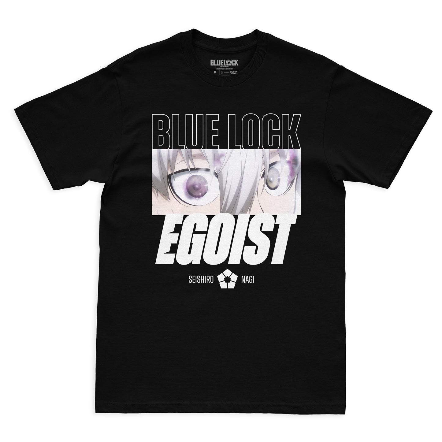 Camiseta Preta BLUE LOCK Nagi "Egoísta"
