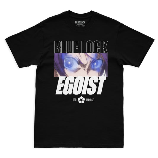 Camiseta Preta BLUE LOCK Reo "Egoísta"