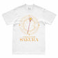 Camiseta Branca Cardcaptor Sakura Báculo & Círculo Sakura