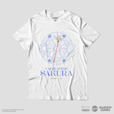 Camiseta Branca Cardcaptor Sakura Báculo & Círculo Transparente