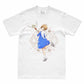 Camiseta Branca Cardcaptor Sakura Traje de Batalha Sakura "Asas"