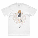 Camiseta Branca Cardcaptor Sakura Uniforme Sakura "Escola Tomoeda"