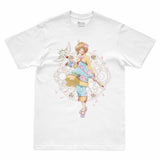 Camiseta Branca Cardcaptor Sakura Traje de Batalha Sakura "Cerimonial"