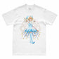 Camiseta Branca Cardcaptor Sakura Traje de Batalha Sakura "Aquática"