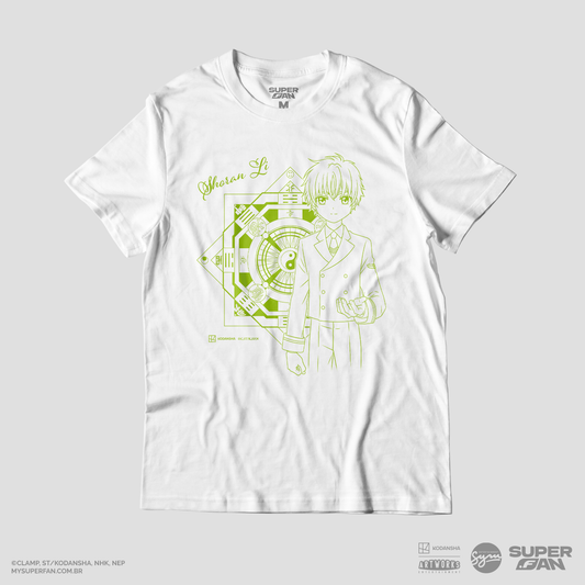 Camiseta Branca Cardcaptor Sakura Compasso Shoran