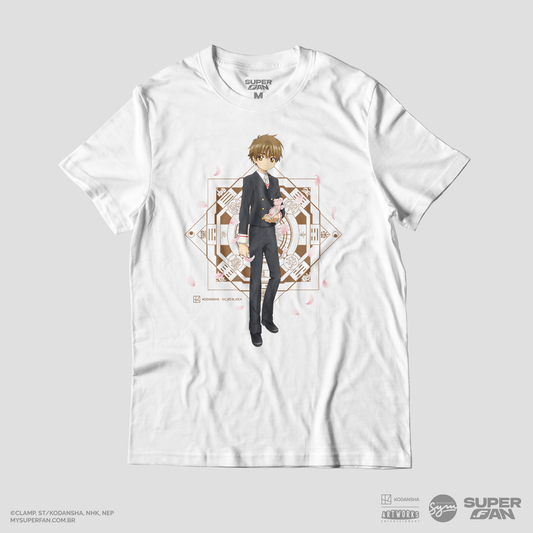 Camiseta Branca Cardcaptor Sakura Uniforme Shoran "Escola Tomoeda"