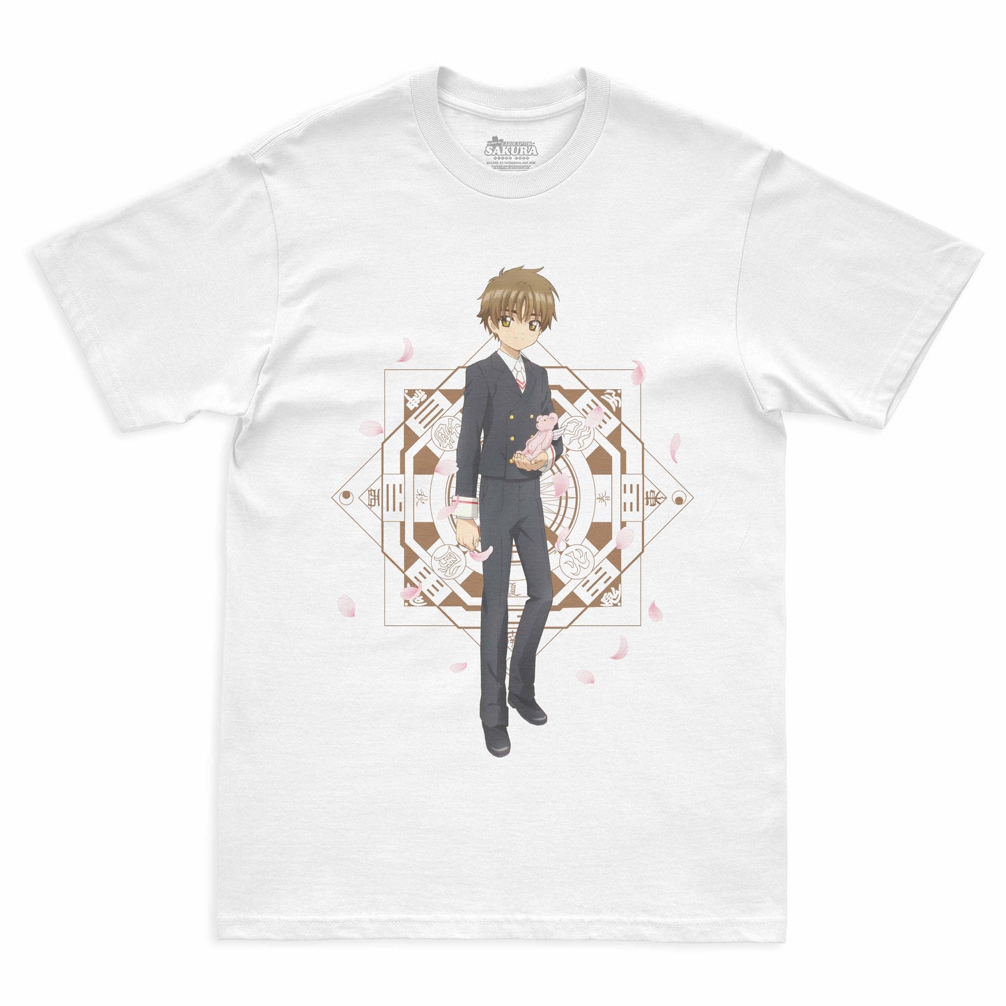 Camiseta Branca Cardcaptor Sakura Uniforme Shoran "Escola Tomoeda"