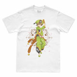 Camiseta Branca Cardcaptor Sakura Traje de Batalha Shoran "Clássico"