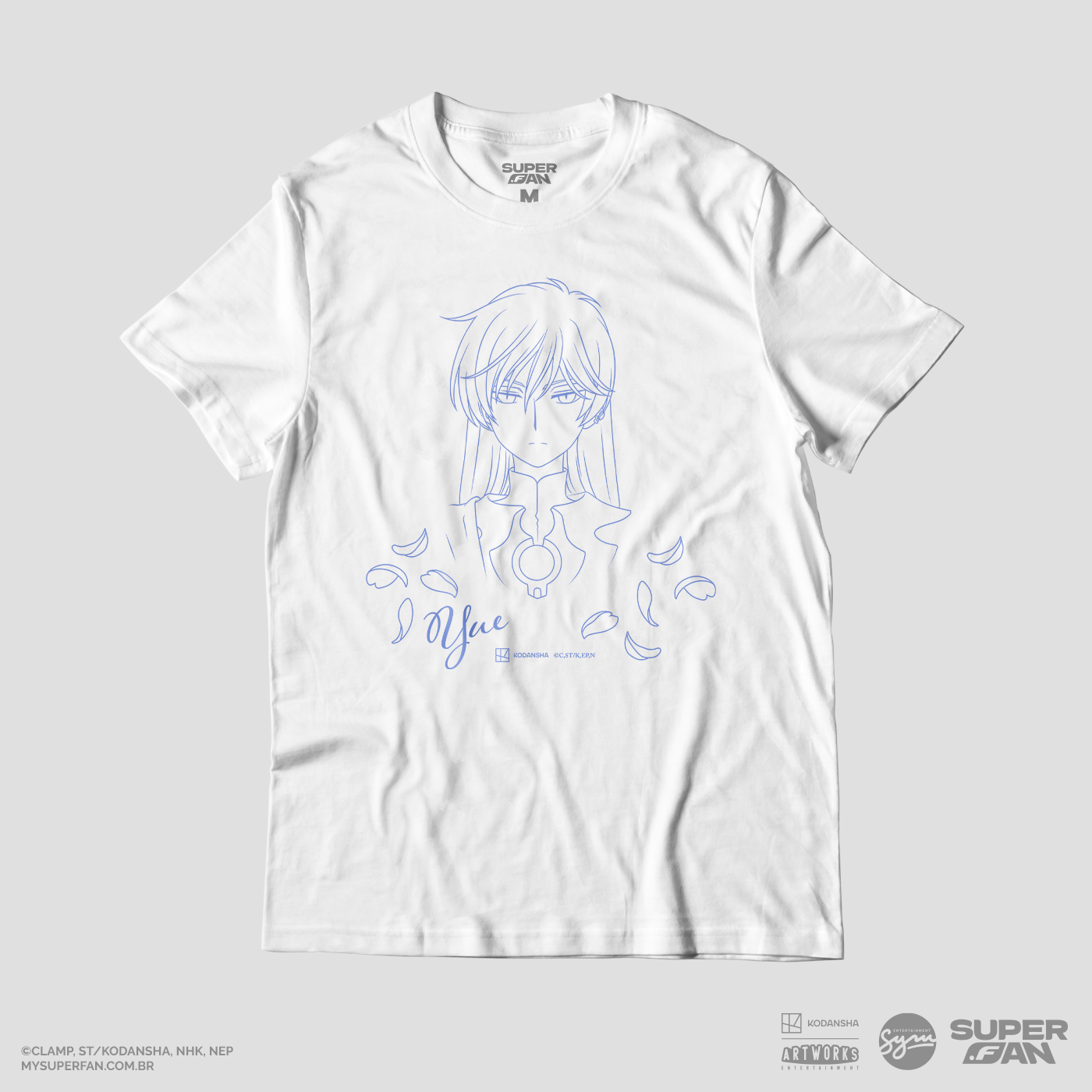 Camiseta Branca Cardcaptor Sakura Yue, O Guardião