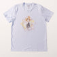 Camiseta Branca Cardcaptor Sakura Escola Tomoeda Sakura "Aquarelada"