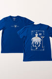 Camiseta Azul Cardcaptor Sakura Traje de Batalha Sakura "Vestido Aquarelado"