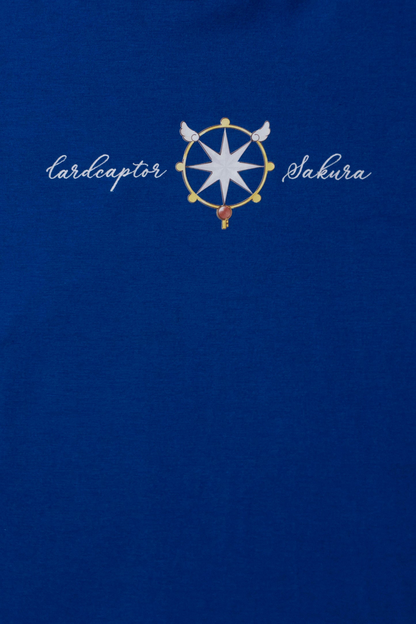 Camiseta Azul Cardcaptor Sakura Traje de Batalha Sakura "Vestido Aquarelado"