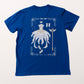 Camiseta Azul Cardcaptor Sakura Traje de Batalha Sakura "Vestido Aquarelado"