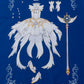 Camiseta Azul Cardcaptor Sakura Traje de Batalha Sakura "Vestido Aquarelado"