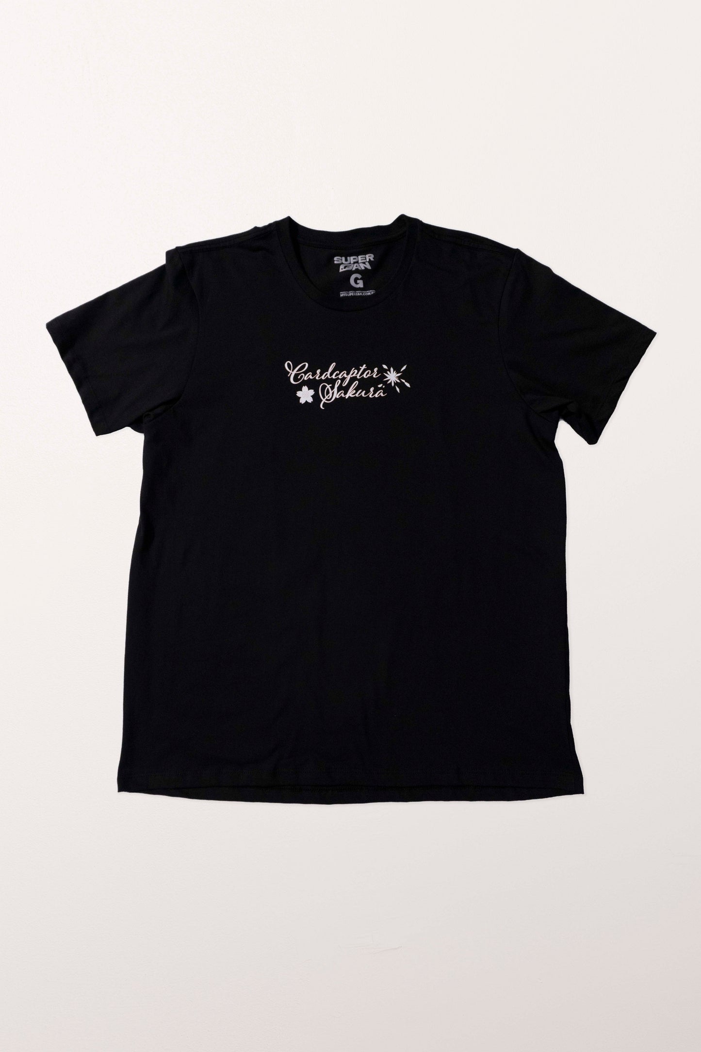Camiseta Preta Cardcaptor Sakura Carta "Voo" Aquarelada