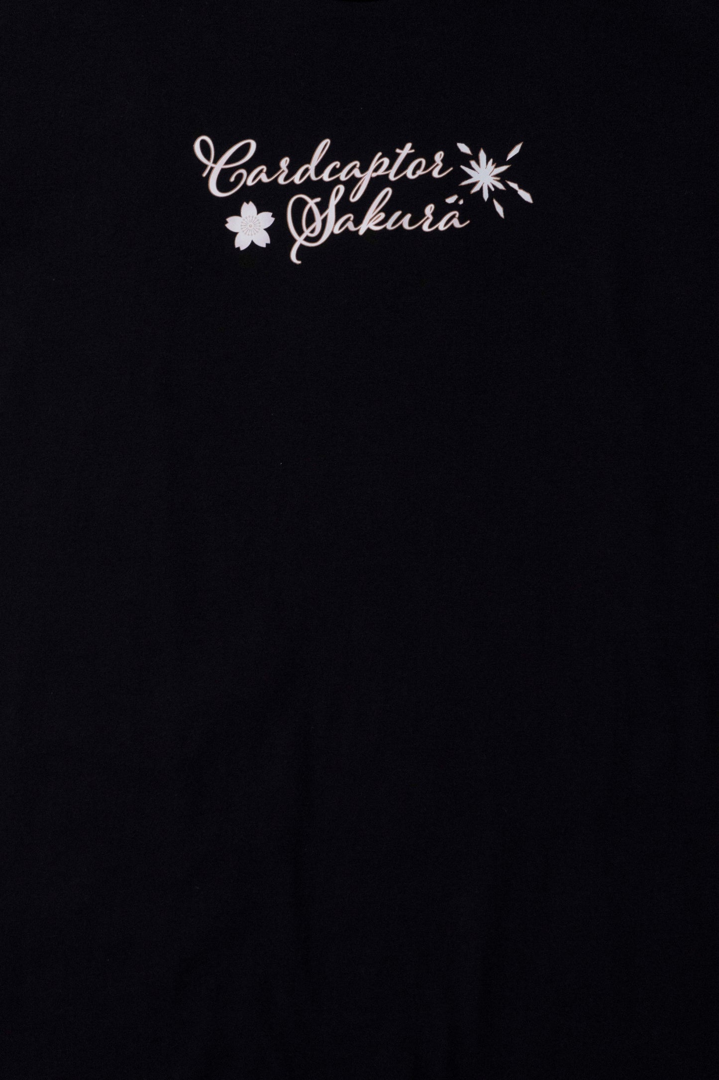 Camiseta Preta Cardcaptor Sakura Carta "Voo" Aquarelada