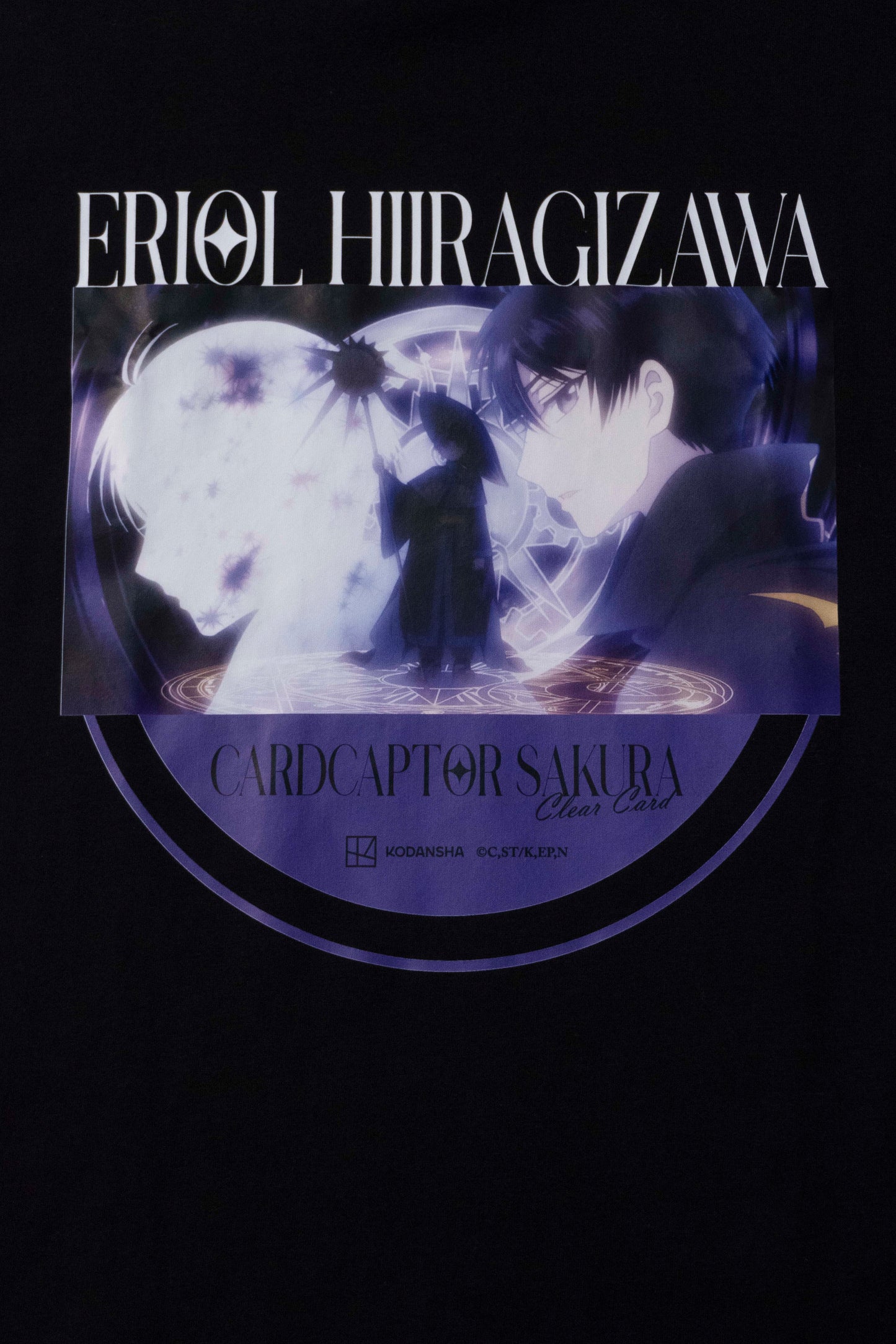 Camiseta Preta Cardcaptor Sakura Eriol Hiiragizawa