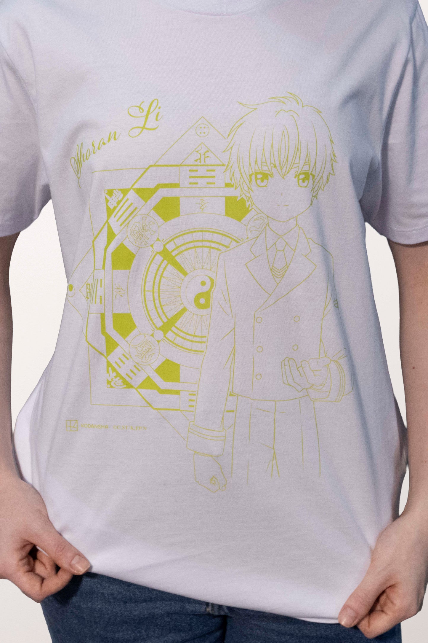 Camiseta Branca Cardcaptor Sakura Compasso Shoran