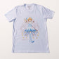 Camiseta Branca Cardcaptor Sakura Traje de Batalha Sakura "Aquática"