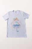 Camiseta Branca Cardcaptor Sakura Traje de Batalha Sakura "Aquática"