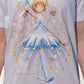 Camiseta Branca Cardcaptor Sakura Traje de Batalha Sakura "Aquática"