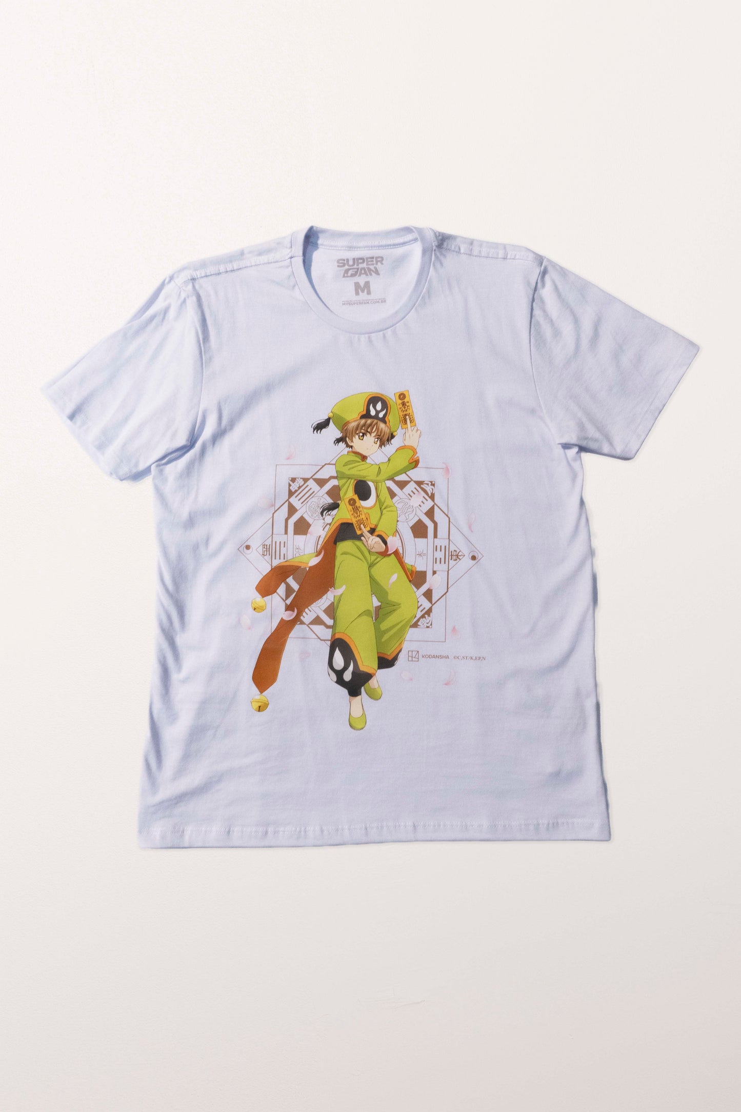 Camiseta Branca Cardcaptor Sakura Traje de Batalha Shoran "Clássico"