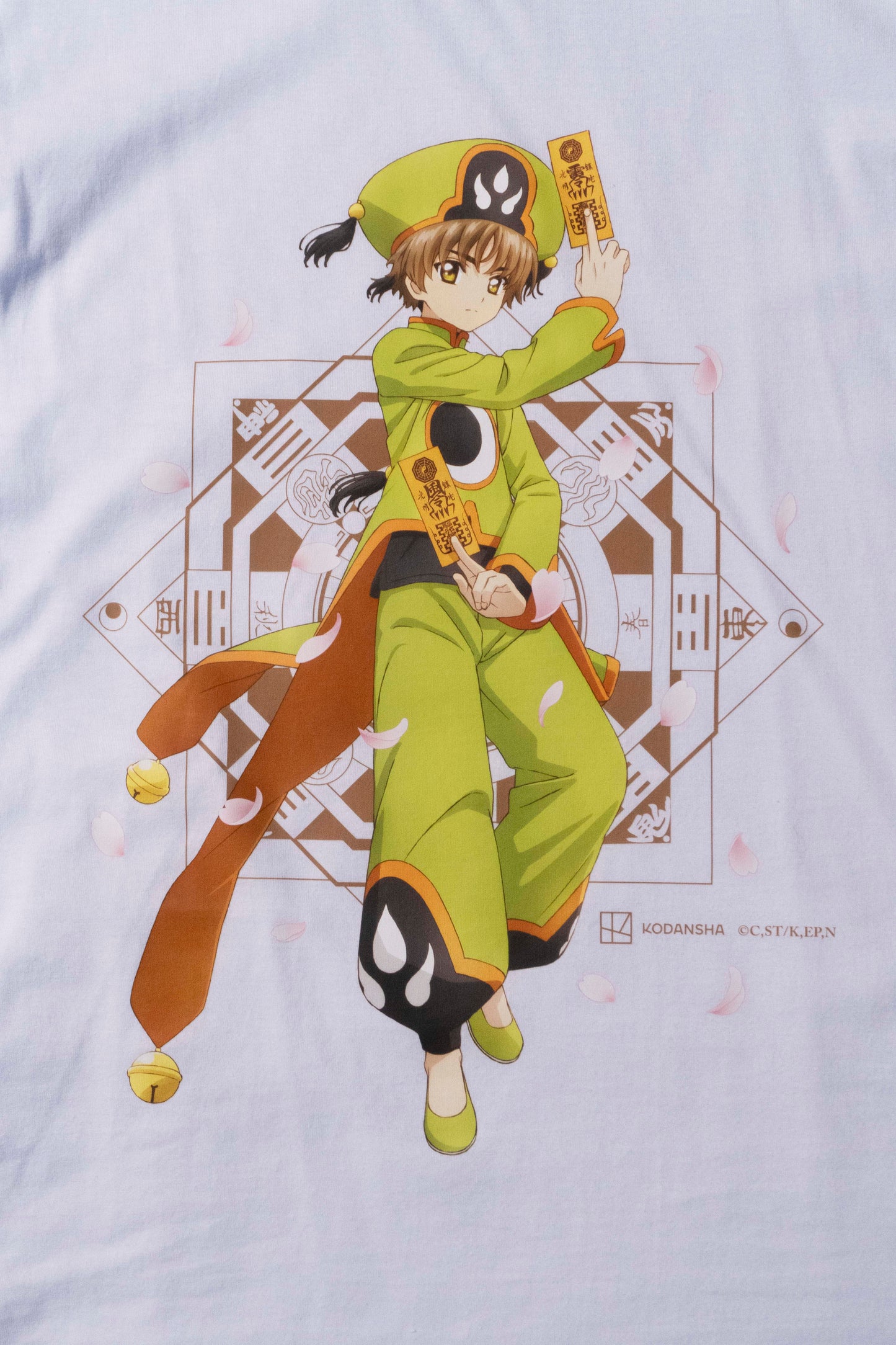 Camiseta Branca Cardcaptor Sakura Traje de Batalha Shoran "Clássico"