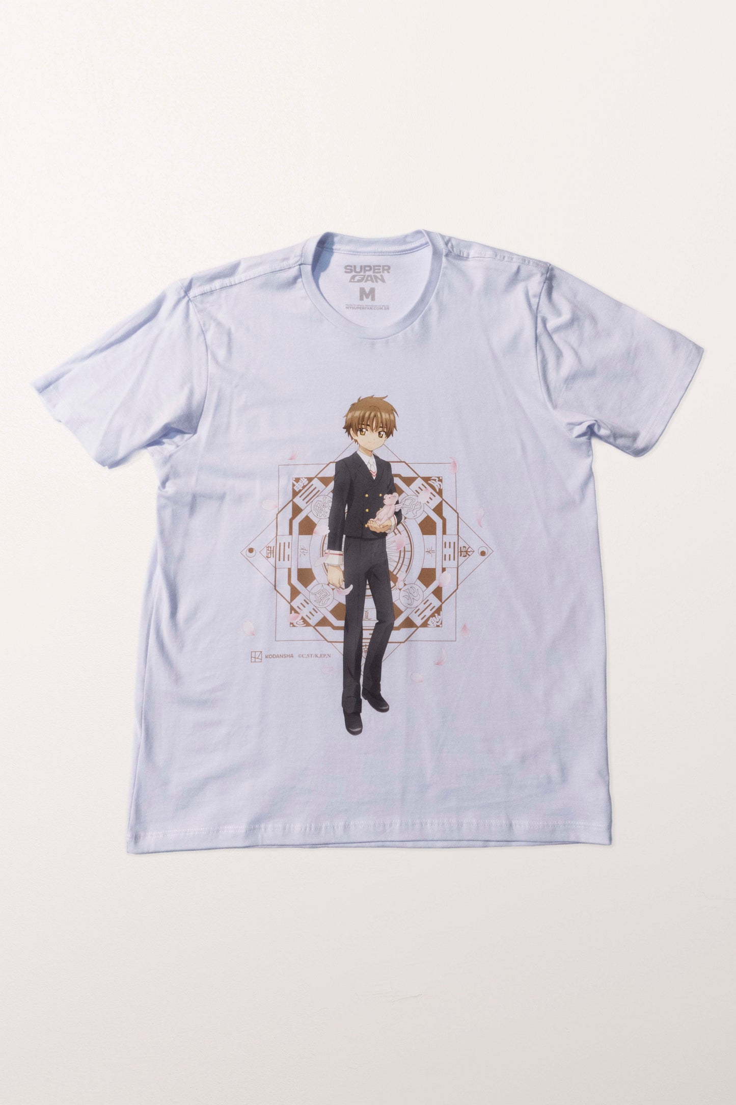 Camiseta Branca Cardcaptor Sakura Uniforme Shoran "Escola Tomoeda"