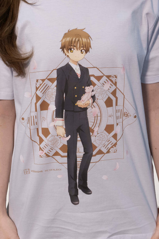 Camiseta Branca Cardcaptor Sakura Uniforme Shoran "Escola Tomoeda"